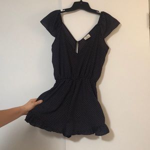 Polka dot cute romper